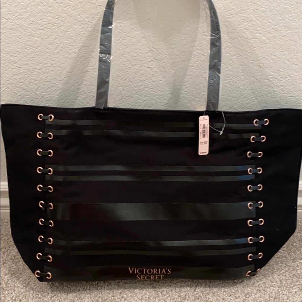 Victoria’s Secret Black Tote Bag New